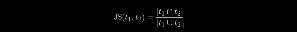 JS(t1, t2)